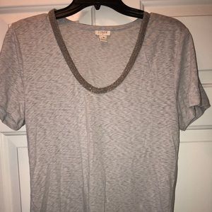 J. CREW embellished tee NWOT